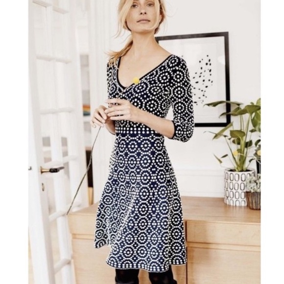 Boden V-Neck Annabel Dress - Picture 4 of 5